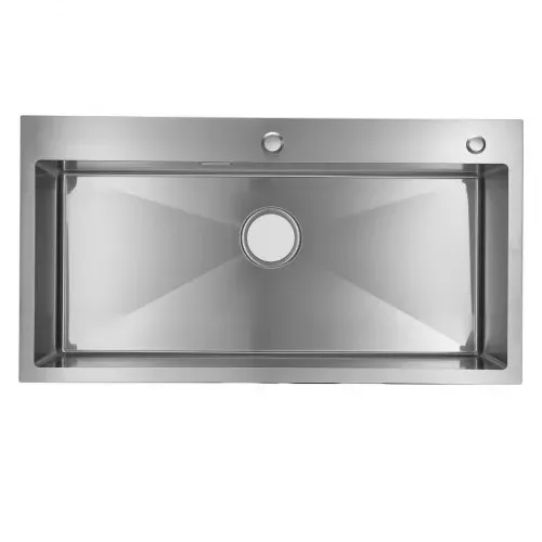 VEVOR Einbauspüle Einzelbecken, 85 x 45 x 19 cm, Edelstahl-Küchenspüle im Landhausstil, Küchenspüle für Geschirr, Wohnmobil, Vorbereitungsküche, Waschküche und Bar, Spülbecken mit Siebkorb – Bild 9
