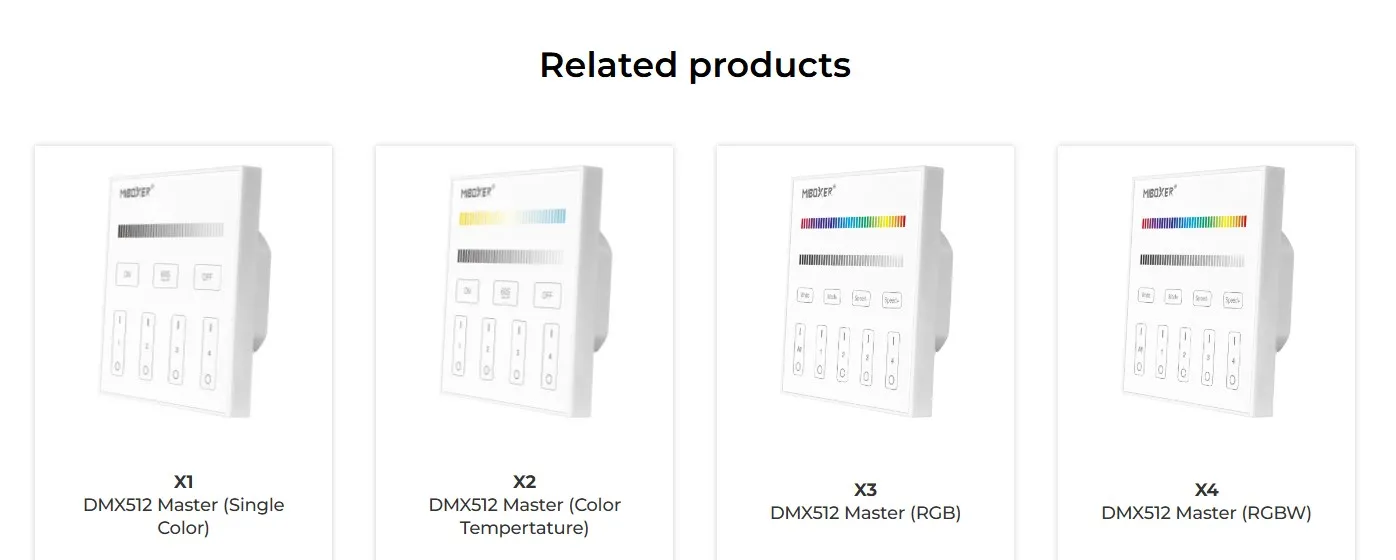 MiBoxer X5 LED DMX 5 in 1 Smart Panel Fernbedienung – Bild 7