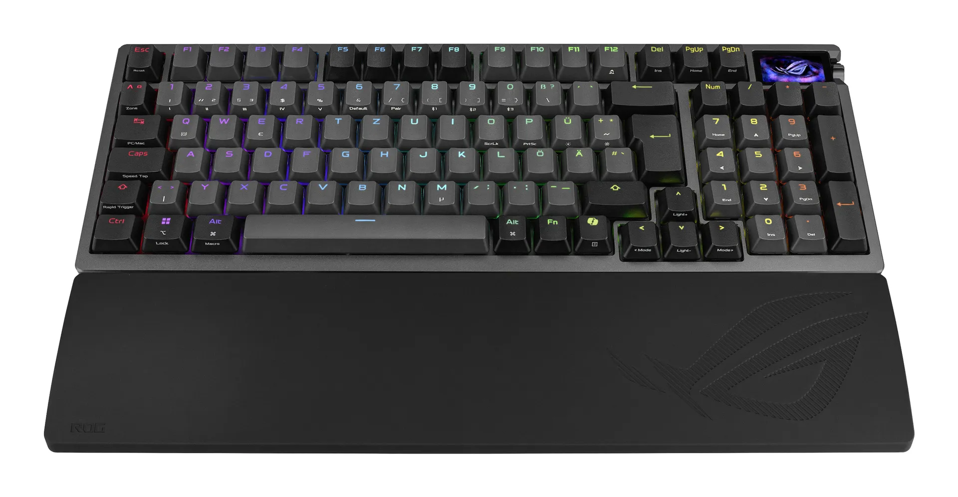 ASUS ROG Azoth 96 HE Tastatur Gaming USB + RF Wireless + Bluetooth QWERTZ Schwarz – Bild 3