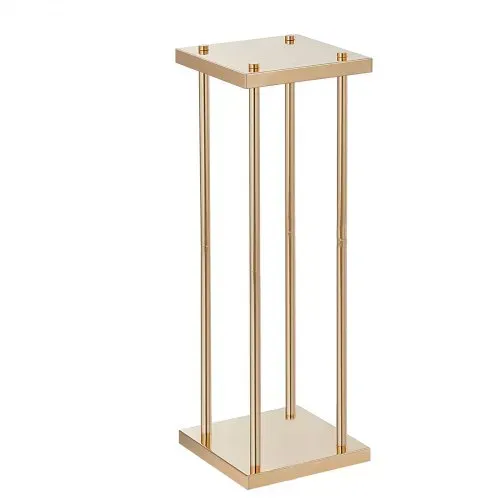 VEVOR 4er-Set Blumenhocker Eckig 20x20x60cm Blumenständer Eisen Beistelltisch Modern Blumensäule Gold-Galvanisierung Pflanzenhocker Pflanzenständer Metallständer für Dekoration von Bars Hotels Cafés – Bild 10
