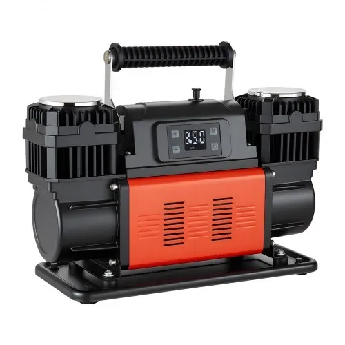 VEVOR Luftkompressor Zweizylinder, 300 L/min, Reifenfüller mit automatischer Abschaltung, 12 V, 10,3 bar, Offroad-Luftpumpe mit LCD-Digitalanzeige & Adaptern für LKW, PKW, SUV, Geländewagen & RV – Bild 8