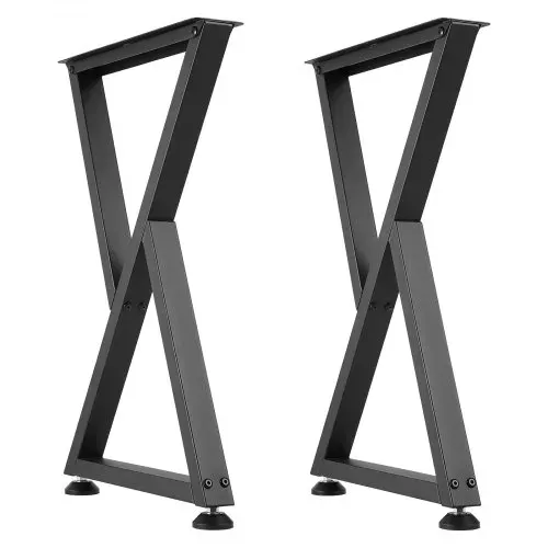 VEVOR Tischkufen 2er-Set 472x740 mm, Z-förmige Tischuntergestell 1000 kg, Tischbeine Kohlenstoffstahl, Möbelfüße, Tischgestell, Tischfüße für Schreibtische, Couchtische, Esstische, Schwarz – Bild 10