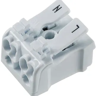 Lüsterklemme, 2-polig mit Hebel 0,5-2,5mm², 450V/16A Lüsterklemme, 2-polig mit Hebel 0,5-2,5mm², 450V/16A