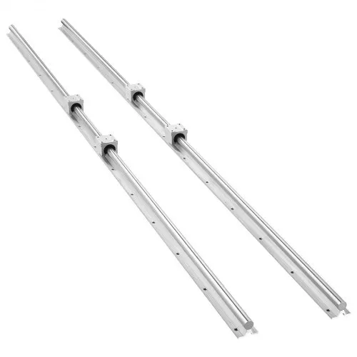 VEVOR Linearführungen SBR20, 2er-Pack 2000 mm Linearschienen & 4 Stk. Gleitblöcke, vollumfänglich gelagerte Welle, Führungsschienen für Schneid-, Schleif-, Fräs- & Bohrmaschinen – Bild 10