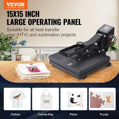 VEVOR Wärme Presse Maschine 38×38 cm Sublimation Drucker Transfer DIY T-shirt VEVOR Wärme Presse Maschine 38×38 cm Sublimation Drucker Transfer DIY T-shirt