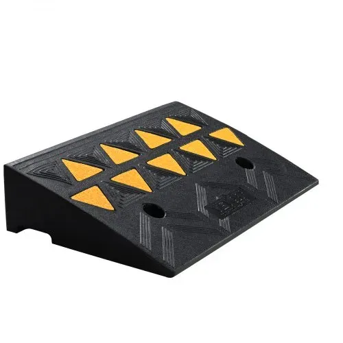 VEVOR Schwellenrampe Vollgummi Türschwellenrampe Max. Tragfähigkeit bis zu 15Tonnen Bordsteinrampe 50x30x10,8cm Rollstuhlrampe Auffahrrampe Gummirampe Geeignet für unebenen Boden Bordsteinkanten – Bild 10