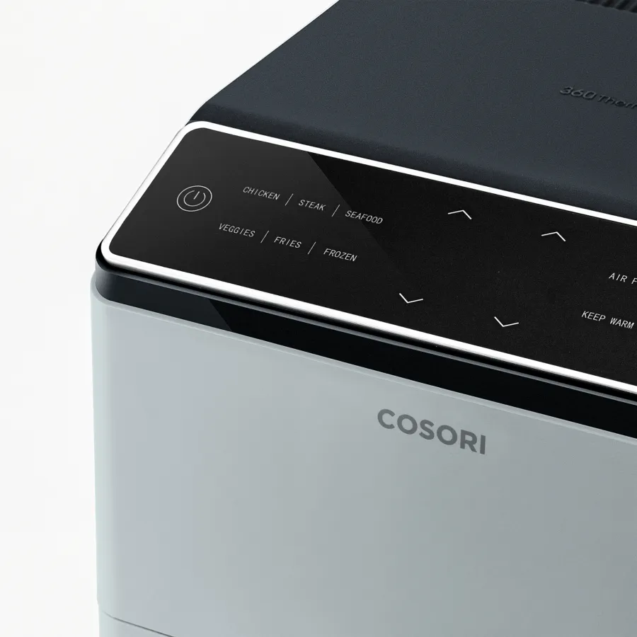 Cosori Dual Blaze Einzelbild 6,4 l Eigenständig 1750 W Heißluftfritteuse Hellgrau – Bild 3