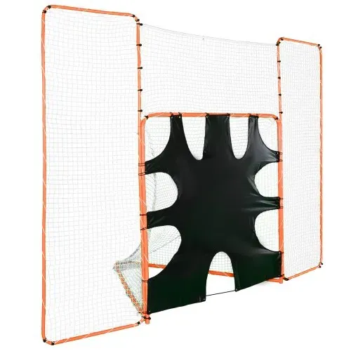 VEVOR 3-IN-1-Lacrosse-Tor mit Rücklaufsperre und Zielscheibe, 12' x 9' Lacrosse-Netz, Hinterhof-Lacrosse-Rebounder-Ausrüstung mit Stahlrahmen, schnell und einfach aufzubauendes Trainingsnetz, perfekt – Bild 10