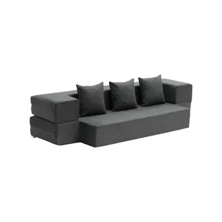 VEVOR 3 in 1 Klappsofa faltbares Schlafsofa mit 3 Kissen & waschbarem Bezug, umwandelbarer Schlafsessel aus 25D Memory Foam, Couch für Wohnzimmer Schlafzimmer, Hellgrau (TWIN /1030x1930x225mm) VEVOR 3 in 1 Klappsofa faltbares Schlafsofa mit 3 Kissen & waschbarem Bezug, umwandelbarer Schlafsessel aus 25D Memory Foam, Couch für Wohnzimmer Schlafzimmer, Hellgrau (TWIN /1030x1930x225mm)