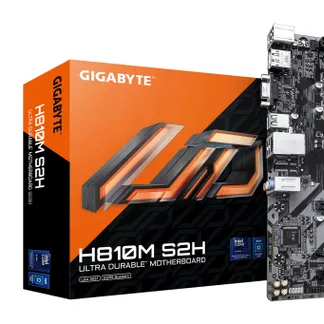 GIGABYTE H810M S2H Mainboard – Intel Core Ultra (Serie 2) CPUs, 4+1+2 Phasen VRM, bis zu 6400 MHz DDR5, 1xPCIe 4.0 M.2, 1GbE LAN, USB 3.2 Gen 1 GIGABYTE H810M S2H Mainboard – Intel Core Ultra (Serie 2) CPUs, 4+1+2 Phasen VRM, bis zu 6400 MHz DDR5, 1xPCIe 4.0 M.2, 1GbE LAN, USB 3.2 Gen 1