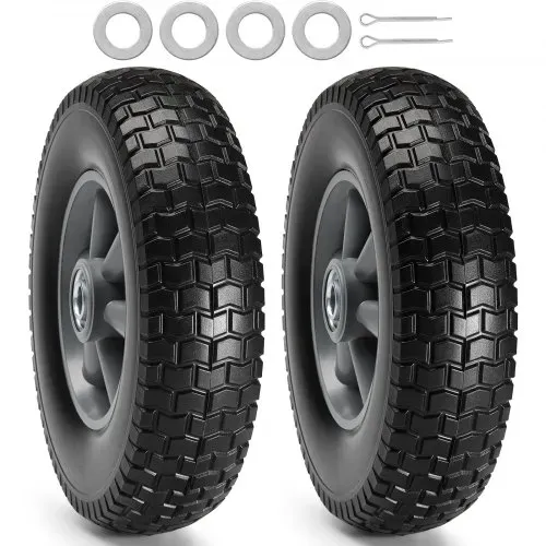 VEVOR Voll-PU-Runflat-Reifen, plattenfreier schlauchloser Reifen, 25,4 cm, 2er-Pack, 82 kg VEVOR Voll-PU-Runflat-Reifen, plattenfreier schlauchloser Reifen, 25,4 cm, 2er-Pack, 82 kg