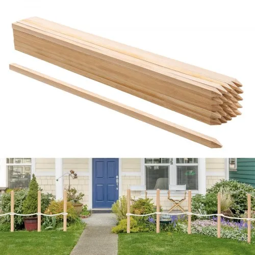 VEVOR Holzpfähle, 25 Stk. 19,05×19,05×914,4 mm Holzpflöcke, Holzpfosten mit scharfer Spitze, Zaunpfähle aus Tannenholz, Wegweiser für Schlammzäune, Hinterhofbegrenzungen, Grundlinien VEVOR Holzpfähle, 25 Stk. 19,05×19,05×914,4 mm Holzpflöcke, Holzpfosten mit scharfer Spitze, Zaunpfähle aus Tannenholz, Wegweiser für Schlammzäune, Hinterhofbegrenzungen, Grundlinien