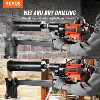 VEVOR Diamant Bohranlage 3200 W Diamantkernbohrmaschine Kernbohrgerät 0-750 U/min Kernbohrmaschine Nass- und Trockenbohren, 20 cm Magnetbohrmaschine Geeignet zum Bohren von Stahlbeton, Marmor usw. VEVOR Diamant Bohranlage 3200 W Diamantkernbohrmaschine Kernbohrgerät 0-750 U/min Kernbohrmaschine Nass- und Trockenbohren, 20 cm Magnetbohrmaschine Geeignet zum Bohren von Stahlbeton, Marmor usw.