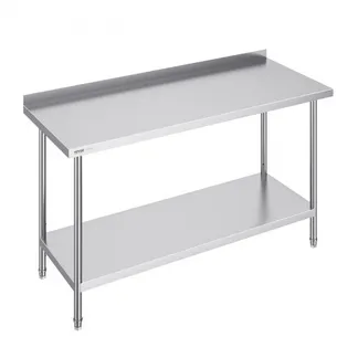 VEVOR Edelstahl-Arbeitstisch, gewerblicher Arbeitstisch zur Lebensmittelzubereitung, 610 x 1524 x 914 mm robuster Arbeitstisch aus Metall mit einstellbarer Höhe für Restaurant, Zuhause und Hotel VEVOR Edelstahl-Arbeitstisch, gewerblicher Arbeitstisch zur Lebensmittelzubereitung, 610 x 1524 x 914 mm robuster Arbeitstisch aus Metall mit einstellbarer Höhe für Restaurant, Zuhause und Hotel