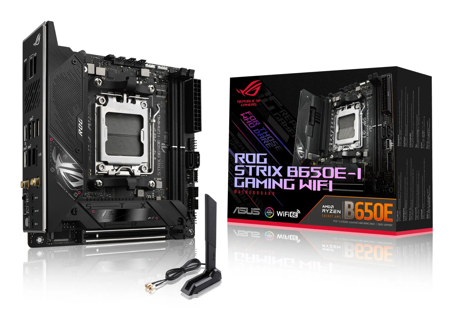 ASUS ROG STRIX B650E-I GAMING WIFI AMD B650 Sockel AM5 mini ITX ASUS ROG STRIX B650E-I GAMING WIFI AMD B650 Sockel AM5 mini ITX