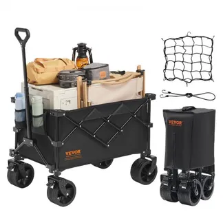 VEVOR Bollerwagen 855 x 500 x 1070 mm Kinderwagen aus 600D Oxford-Stoff mit PVC-Beschichtung Strandwagen 113 L Speicherkapazität max. 113 kg Tragfähigkeit Transportkarre Gerätewagen Handwagen VEVOR Bollerwagen 855 x 500 x 1070 mm Kinderwagen aus 600D Oxford-Stoff mit PVC-Beschichtung Strandwagen 113 L Speicherkapazität max. 113 kg Tragfähigkeit Transportkarre Gerätewagen Handwagen