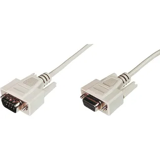 Serielles Datatransfer Verlängerungskabel, D-Sub9 (Stecker) > D-Sub9 (Buchse) Serielles Datatransfer Verlängerungskabel, D-Sub9 (Stecker) > D-Sub9 (Buchse)