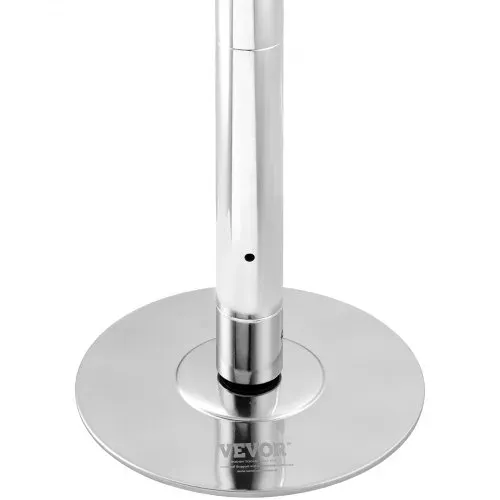 VEVOR Professionelle Tanzstange, Pole Dance Tragbare Tanzstange Profi ca. 210,5–278,4 cm Höhenverstellbare Abnehmbare Fitnessstange Spinning Fitness Silber, Tanzstange Fitnessstudios, Club, Party – Bild 8