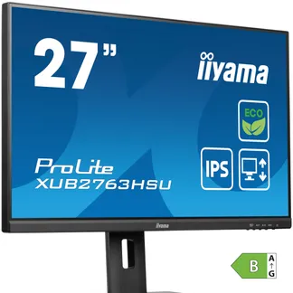 iiyama ProLite 27″ (68.6 cm) Monitor mit IPS-Panel-Technologie, Full HD Auflösung, einem höhenverstellbaren Standfuß und Energieklasse B iiyama ProLite 27″ (68.6 cm) Monitor mit IPS-Panel-Technologie, Full HD Auflösung, einem höhenverstellbaren Standfuß und Energieklasse B
