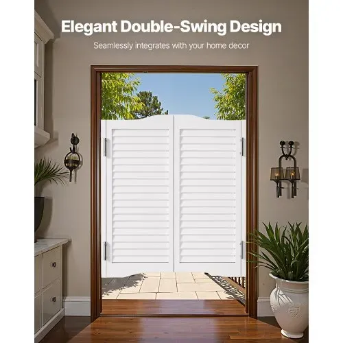 VEVOR Saloontür, 805x28x900 mm, Flügeltür, Schwingtür mit Scharnieren & Beschlagsatz, einfach zu installieren, gewölbte Innenschwingtüren für Cafés, Flur, Küche, Bar, Pub, Eingang, weiß VEVOR Saloontür, 805x28x900 mm, Flügeltür, Schwingtür mit Scharnieren & Beschlagsatz, einfach zu installieren, gewölbte Innenschwingtüren für Cafés, Flur, Küche, Bar, Pub, Eingang, weiß