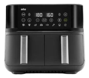 Braun TD 3030I BK Doppel 8 l Eigenständig 2850 W Heißluftfritteuse Schwarz Braun TD 3030I BK Doppel 8 l Eigenständig 2850 W Heißluftfritteuse Schwarz