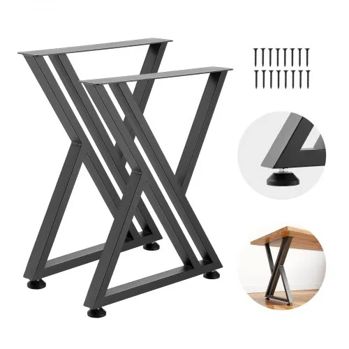 VEVOR Tischkufen 2er-Set 610×740 mm, X-Förmige Tischuntergestell 1000 kg, Tischbeine Kohlenstoffstahl, Möbelfüße, Tischgestell, Tischfüße für Schreibtische, Couchtische, Esstische, Schwarz VEVOR Tischkufen 2er-Set 610×740 mm, X-Förmige Tischuntergestell 1000 kg, Tischbeine Kohlenstoffstahl, Möbelfüße, Tischgestell, Tischfüße für Schreibtische, Couchtische, Esstische, Schwarz