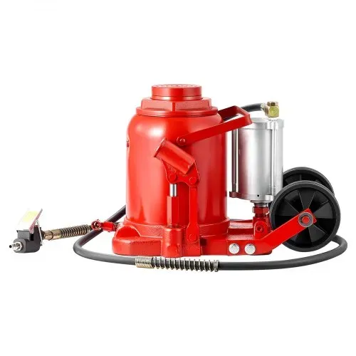 VEVOR pneumatischer Flaschenwagenhebr Wagenheber 50 t 265–410 mm Hubbereich, lufthydraulischer/manueller Stempelwagenheber Wagenheber mit Pumpe für SUV Pickup Lkw Wohnmobil Autoreparatur Rot – Bild 10