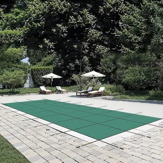 VEVOR Pool Abdeckplane rechteckig 5,47×12,7 m, Winterabdeckplane aus Polypropylen, Poolüberdachung Grün Poolabdeckung mit dichtem Netz zum Abhalten von Schlamm Schutz Laub Schnee für Pools aller Arten VEVOR Pool Abdeckplane rechteckig 5,47×12,7 m, Winterabdeckplane aus Polypropylen, Poolüberdachung Grün Poolabdeckung mit dichtem Netz zum Abhalten von Schlamm Schutz Laub Schnee für Pools aller Arten