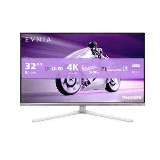 Philips Evnia 8000 32M2N8900/00 Computerbildschirm 80 cm (31.5″) 3840 x 2160 Pixel 4K Ultra HD QD-OLED Weiß Philips Evnia 8000 32M2N8900/00 Computerbildschirm 80 cm (31.5″) 3840 x 2160 Pixel 4K Ultra HD QD-OLED Weiß