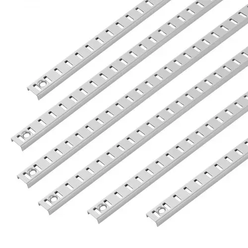 VEVOR Regalpilaster, 923 mm, 8er-Pack, verstellbare Regalhalterungen aus Stahl, Einsteck-Pilasterleisten-Standards mit 32 Schrauben, geeignet für Wandregalsystem, Schrankorganisation – Bild 10