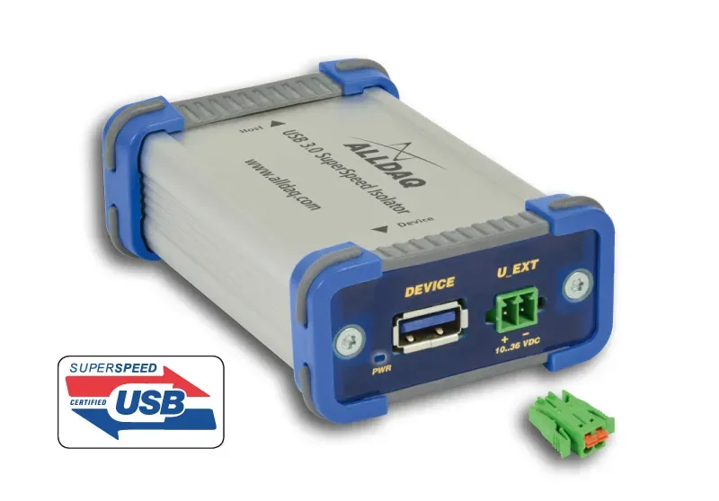 ALLDAQ ADQ-USB 3.0-ISO-W / USB 3.0 SuperSpeed-Isolator bis 1kV, ext. Versorgung: 10..36VDC ALLDAQ ADQ-USB 3.0-ISO-W / USB 3.0 SuperSpeed-Isolator bis 1kV, ext. Versorgung: 10..36VDC