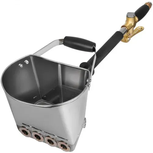 VEVOR Putzwerfer 4 Jet, 4,6 lb Berufswand Mörser Sprüher, Sprühpistole 35 x 20 x 25 cm, Silber Stuck-Sprühpistole 2,1 kg, für Wände Decken Zement Mörtel Sprühmaschine – Bild 9