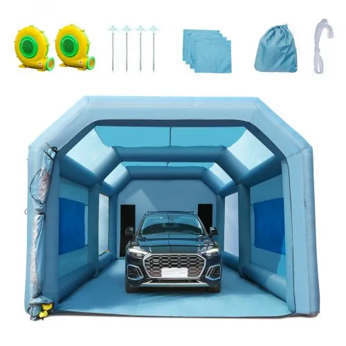 VEVOR Tragbares Aufblasbares Farbzelt 7,3 x 3,8 x 2,8 m, DIY Sprühmalerei 750 + 960 W, Sprühschutz Farbkabine für DIY-Projekte Hobby-Farbautomaten-Werkzeug, Blau 210D Oxford-Gewebe Lackierkabine VEVOR Tragbares Aufblasbares Farbzelt 7,3 x 3,8 x 2,8 m, DIY Sprühmalerei 750 + 960 W, Sprühschutz Farbkabine für DIY-Projekte Hobby-Farbautomaten-Werkzeug, Blau 210D Oxford-Gewebe Lackierkabine