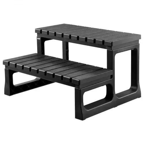 VEVOR Badewannenstufe Pooltreppe 2-stufige Außentreppe, 599,44 mm breite PP-Leiter für oberirdische/aufblasbare Pools mit 145,15 kg Tragkraft, vielseitig einsetzbar für Veranda Terrasse Wohnmobile – Bild 8