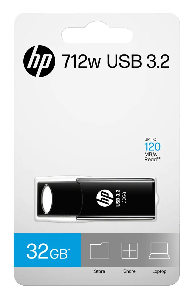 HP 712w USB-Stick 32 GB USB Typ-A 3.2 Gen 1 (3.1 Gen 1) Schwarz – Bild 5
