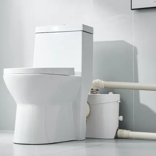 VEVOR Hebeanlage, 900 W, 180 L/min Durchfluss, 12 m Förderhöhe, Abwasserhebeanlage mit 4 Wassereinlässen, Schmutzwasserpumpe für Toilette, Keller, Dusche, Waschbecken, Waschküche, Badewanne – Bild 7