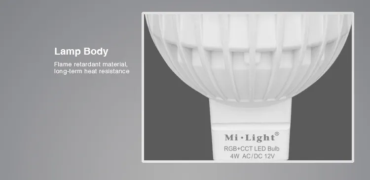 Synergy 21 LED Retrofit GX5,3 4W RGB-WW (RGB-CCT) Lampe mit Funk und WLAN *Milight/Miboxer* – Bild 3