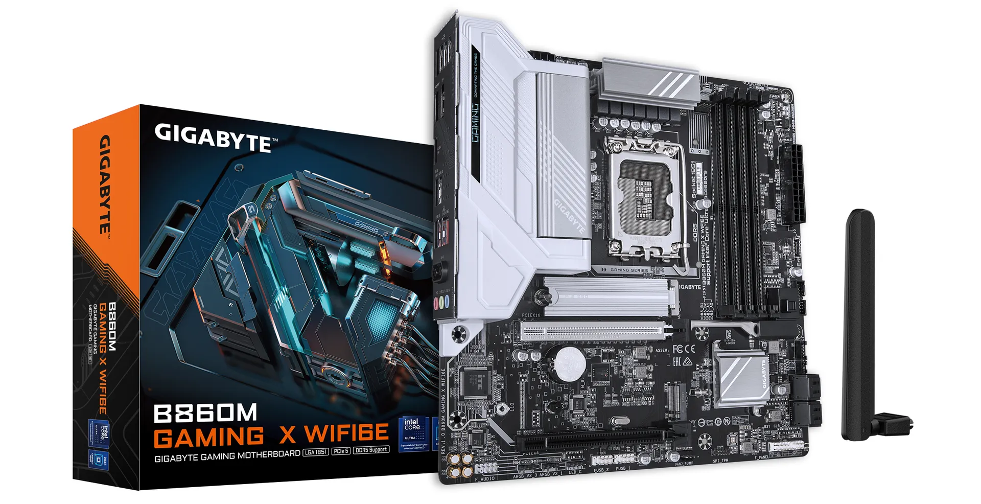 GIGABYTE B860M GAMING X WIFI6E Mainboard – Intel Core Ultra CPUs, 8+1+2+2 Phasen VRM, bis zu 9200MHz DDR5, 1xPCIe 5.0 + 1xPCIe 4.0 M.2, 2,5 GbE LAN, WIFI 6E, USB 4 GIGABYTE B860M GAMING X WIFI6E Mainboard – Intel Core Ultra CPUs, 8+1+2+2 Phasen VRM, bis zu 9200MHz DDR5, 1xPCIe 5.0 + 1xPCIe 4.0 M.2, 2,5 GbE LAN, WIFI 6E, USB 4