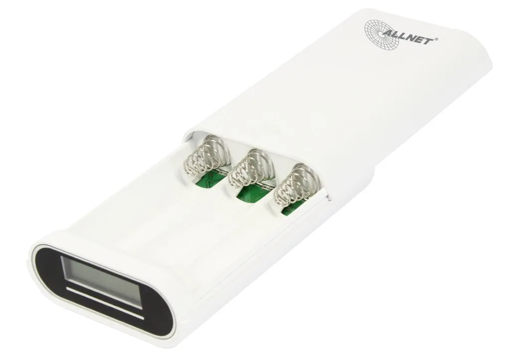 ALLNET Powerbank 18650 3,7V 3er-Gehäuse "weiß" ALL-PB103 – Bild 2
