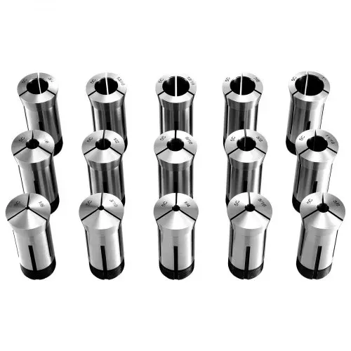 VEVOR 5C Spannzangen Set 1/8"-1" 15-tlg Präzisions-Rundspannzangen Typ 385E, für Fräsmaschinen & Bohrmaschinen, 0,0008" Rundlaufgenauigkeit, Drehfutterwerkzeug mit Koffer, Gehärtet & Geschliffen, Stahl – Bild 10