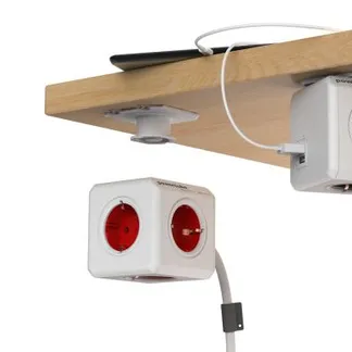 DesignNest(Allocacoc) Powercube, Extended USB, 4xDosen(CEE7)->Stecker(CEE7), 1.5m, weiss/grau DesignNest(Allocacoc) Powercube, Extended USB, 4xDosen(CEE7)->Stecker(CEE7), 1.5m, weiss/grau