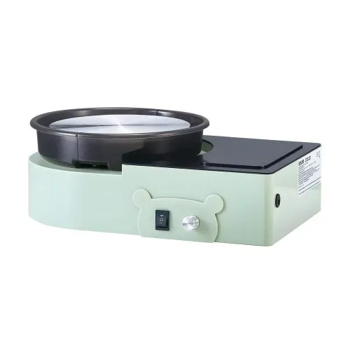VEVOR Mini Töpferscheibe Maschine 158 mm Drehteller mit einstellbarer Rotationsgeschwindigkeit, elektrische Tonscheibe mit Tonformungswerkzeugen, geeignet für Heimwerken Töpferkurse, Grün – Bild 8