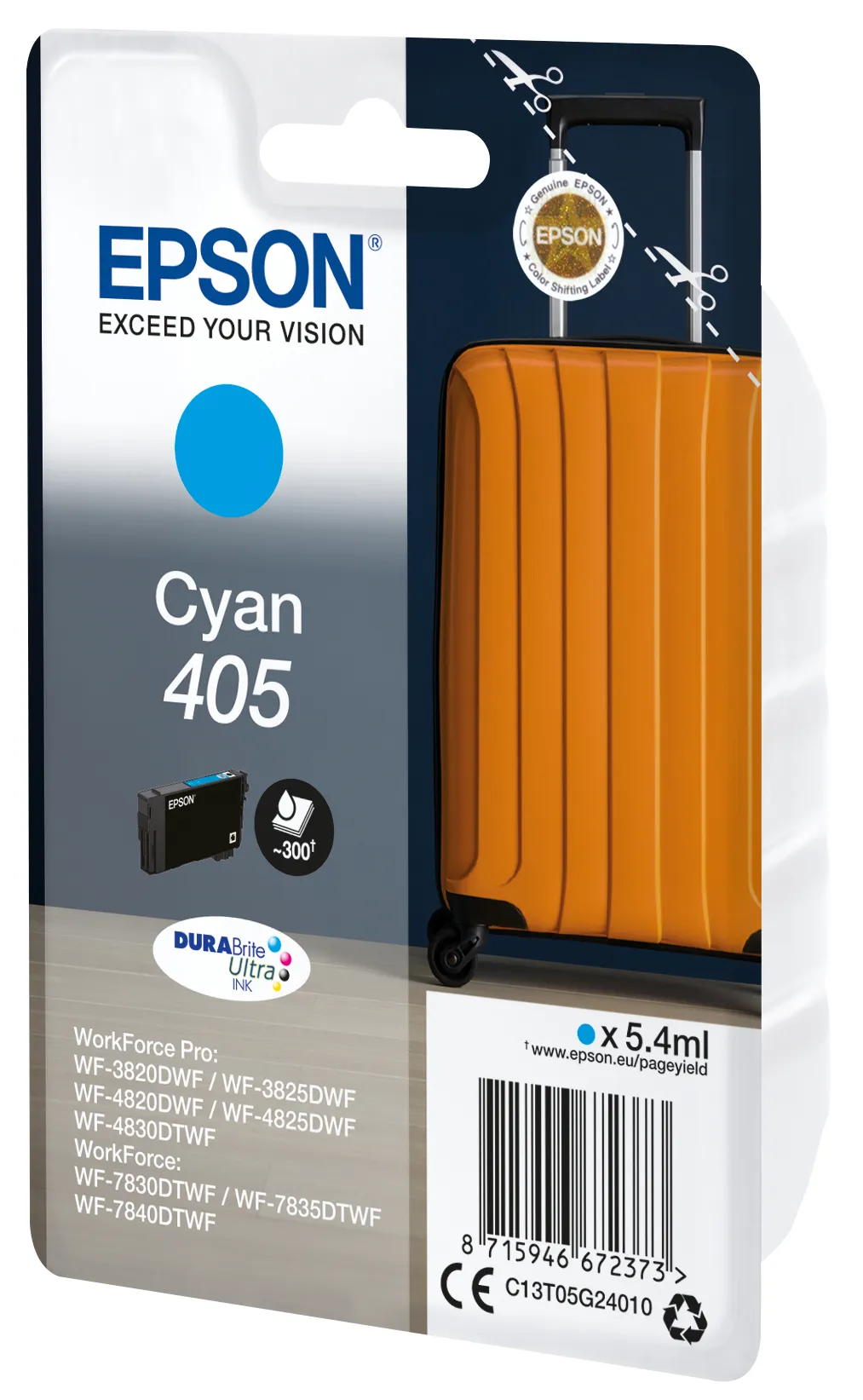 Epson Singlepack Cyan 405 DURABrite Ultra Ink – Bild 2