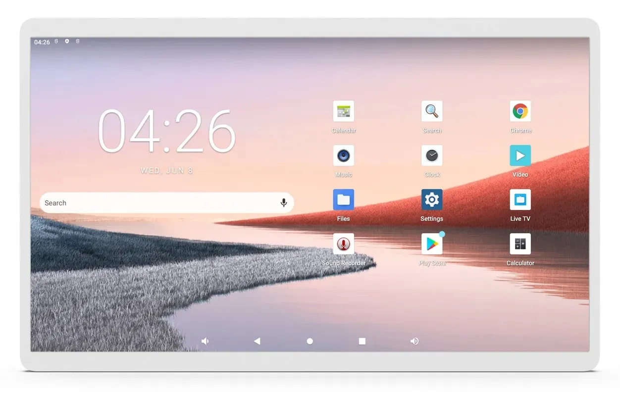 ALLNET High Performance Display 24 Zoll, Android 12, RK3588, HDMI In, Farbe weiß, für Batterie Standfuß kompatibel – Bild 2
