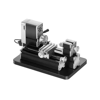 VEVOR Mini-Drehmaschine aus Metall 70×130 mm, Fräsmaschine 20000 U/min, 36 W Hochleistungsmotor, 3-Backenfutter, didaktische Metalldrehmaschine mit Schutz für die Bearbeitung von Präzisionsteilen VEVOR Mini-Drehmaschine aus Metall 70×130 mm, Fräsmaschine 20000 U/min, 36 W Hochleistungsmotor, 3-Backenfutter, didaktische Metalldrehmaschine mit Schutz für die Bearbeitung von Präzisionsteilen