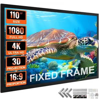 VEVOR Beamer Leinwand 257 cm x 150 cm, Projektion Leinwand Diagonale Größe 279 cm, Leinwand Deckenmontage aus PVC, 15 kg Projektionsfläche mit Blickwinkel von 160°, für Outdoor-Aktivitäten VEVOR Beamer Leinwand 257 cm x 150 cm, Projektion Leinwand Diagonale Größe 279 cm, Leinwand Deckenmontage aus PVC, 15 kg Projektionsfläche mit Blickwinkel von 160°, für Outdoor-Aktivitäten