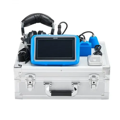 VEVOR Rohr-Wasserleckdetektor, 1 Hz–10000 Hz, 7-Zoll-Touchscreen, Ortungsgerät für Wasserlecks in Rohrleitungen mit horizontalen & vertikalen Sensoren, Kopfhörer, 8 GB SD-Karte & Tragetasche – Bild 8