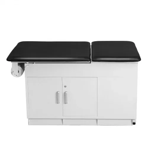 VEVOR Untersuchungsliege 227 kg, Ruheliege, Praxisliege mit verstellbarer Rückenlehne, abschließbarem Schrank, 2 Schubladen, Papierrollenhalter, Tritthocker & Beinstütze, 1380x700x780 mm – Bild 10