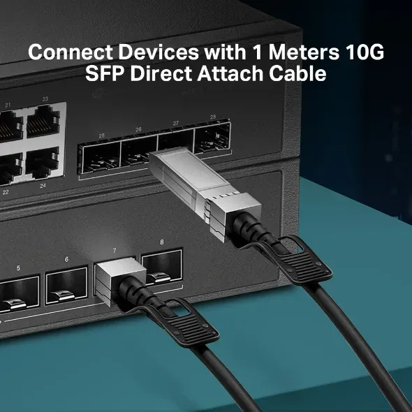 TP-Link - SM5220-1M - 1M Direct Attach SFP+ Cable for 10 Gigabit Co – Bild 2