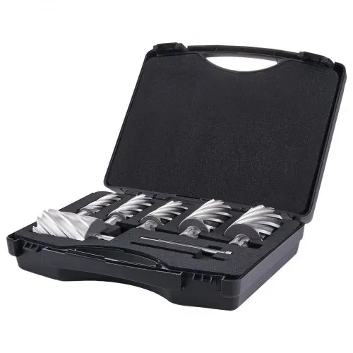 VEVOR Kronenbohrer-Set Metall 6 tlg. Kernbohrer-Satz 50,8 mm Schnitttiefe Ringschneider-Set, aus M2AL-Schnellarbeitsstahl Zubehör für Magnetbohrmaschinen – Bild 9